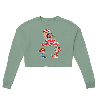 Merry Xmas crop Sweatshirt